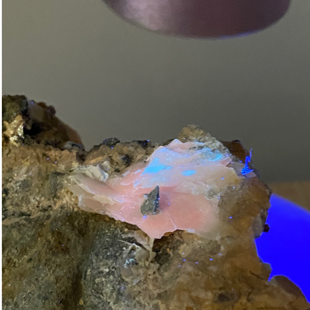 內蒙水晶二次結晶方解共生錆色磁黃鐵原礦、芒果晶簇-（大）居家、辦公室微景觀、淨化擺件-細節圖10