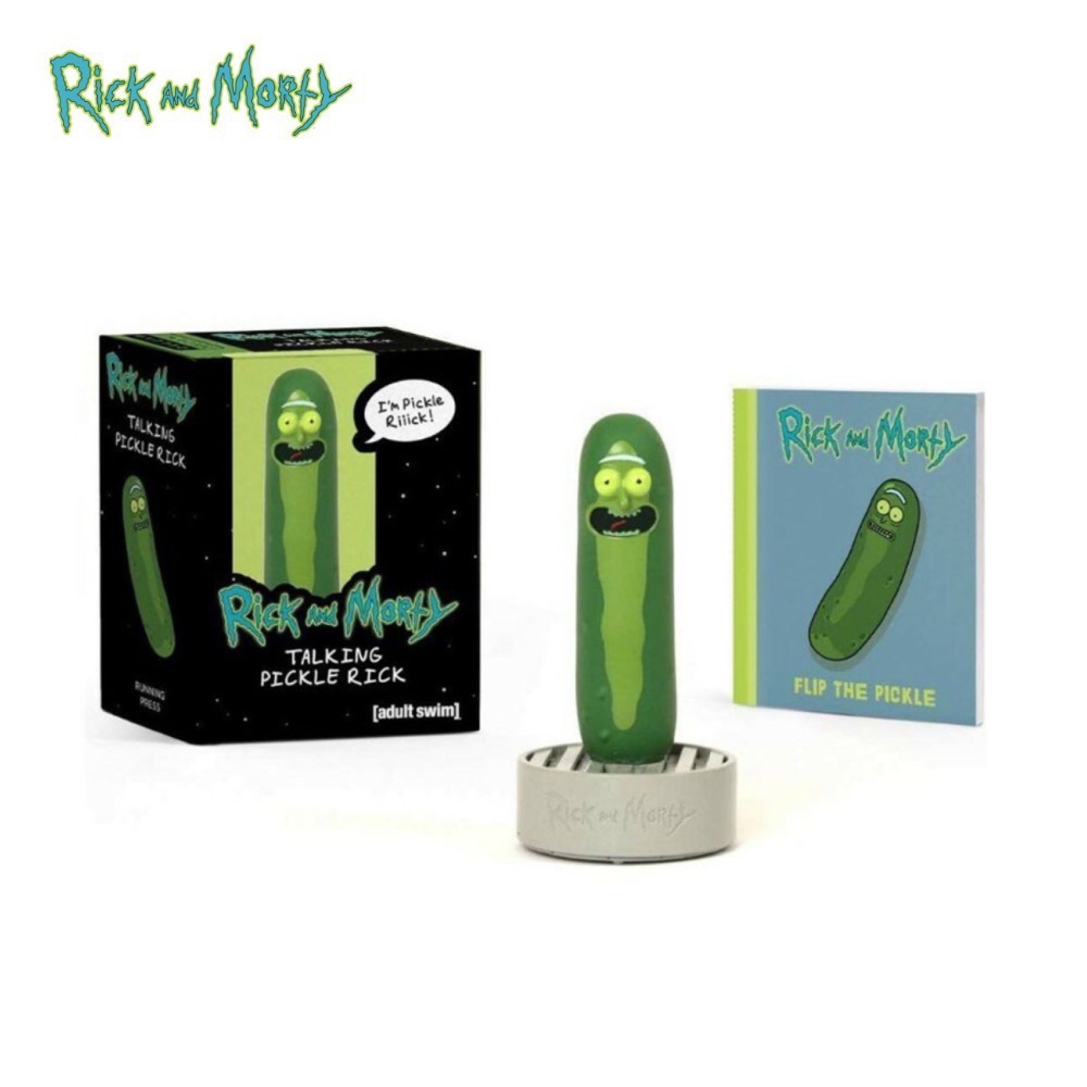 瑞克與莫蒂 說話的醃黃瓜瑞克 Rick and Morty Pickle Rick 官方授權迷你玩具-細節圖2