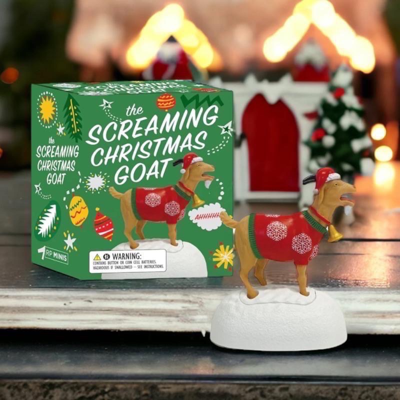 聖誕尖叫山羊🎄🐐 The screaming christmas goat 桌上療癒小物-細節圖2