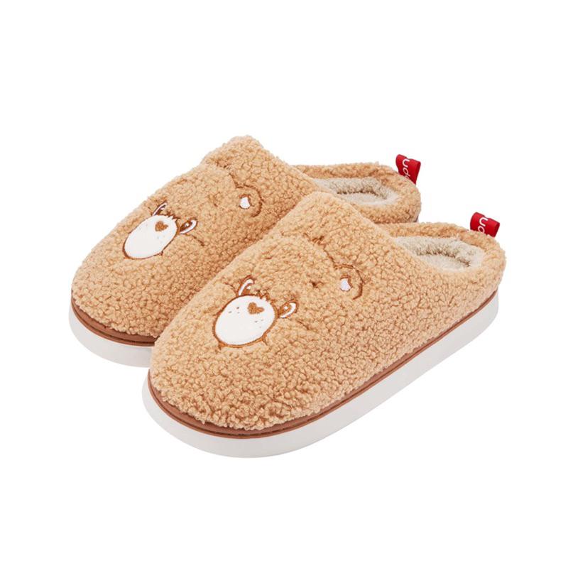 預購 美國 Care Bears 毛絨拖鞋 彩虹熊 愛心熊 Slip on shoes 懶人鞋-細節圖3