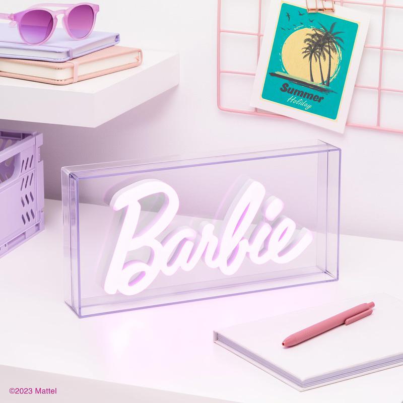 預購 美國 芭比霓虹燈 燈箱 氣氛燈 LED燈 Barbie Logo-細節圖2