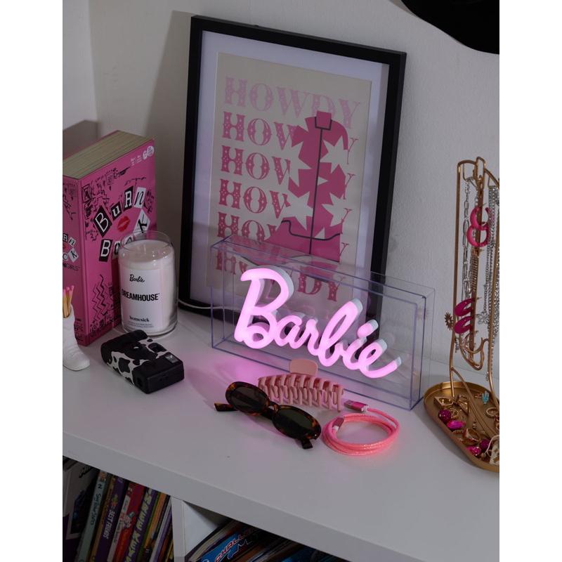 預購 美國 芭比霓虹燈 燈箱 氣氛燈 LED燈 Barbie Logo-細節圖3
