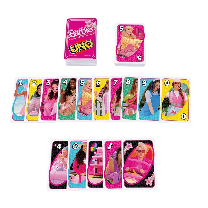 特別版UNO Barbie the movie 芭比電影周邊 卡牌遊戲 瑪格羅比-細節圖5