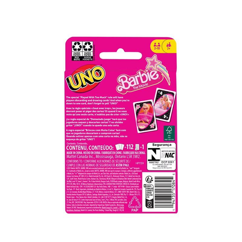 特別版UNO Barbie the movie 芭比電影周邊 卡牌遊戲 瑪格羅比-細節圖7