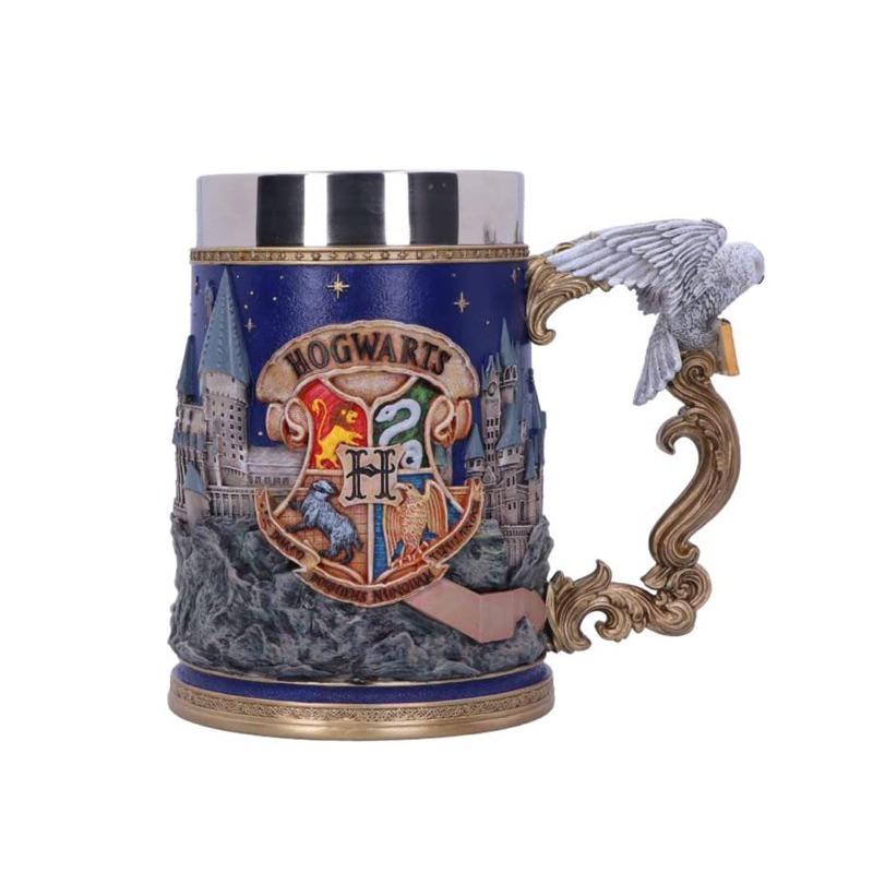 預購 美國 哈利波特 霍格華茲城堡 不鏽鋼啤酒杯 馬克杯 Harry Potter Hogwarts tankard-細節圖2