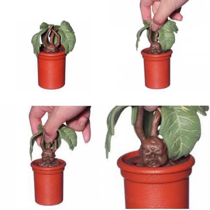 哈利波特 尖叫魔蘋果 附音效 Harry Potter Screaming Mandrake 官方授權迷你玩具-細節圖2