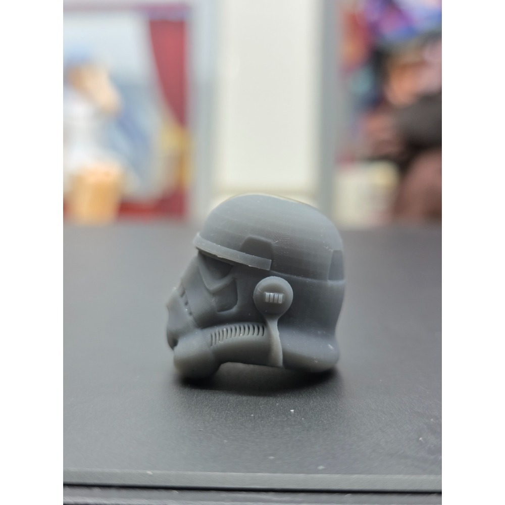 星際大戰 1/12 6吋 帝國風暴兵頭雕 灰模 Stormtrooper-細節圖2