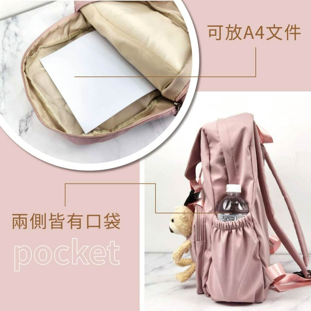 釩泰 現貨 ins日韓風背包 休閒背包 小熊背包 學生背包 後背包 大容量 電腦包 簡約書包 防潑水-細節圖2