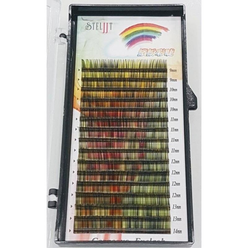 紫戀蝶舞，綠野仙蹤，彩毛，特殊彩毛，漸層彩毛，漸層色假睫毛-細節圖2