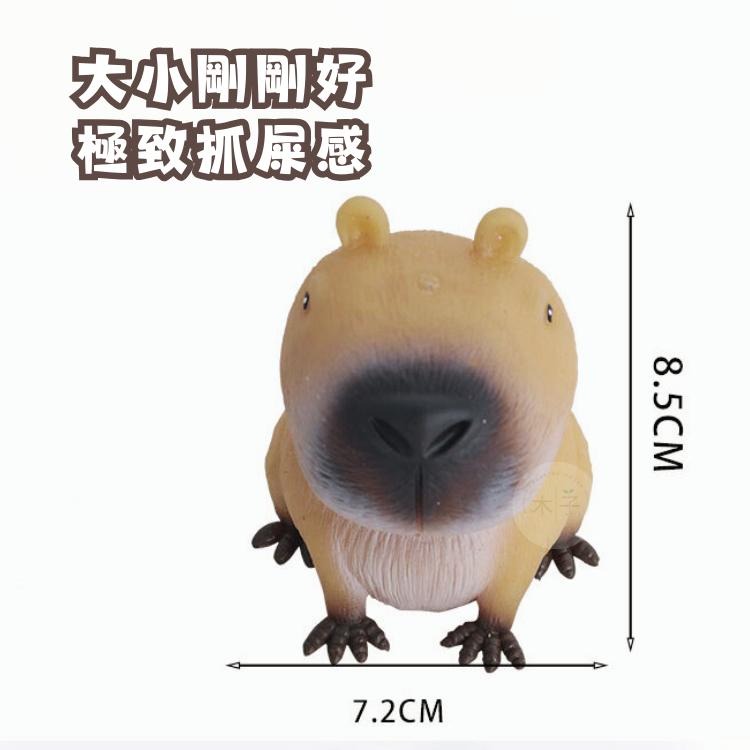 現貨｜解壓捏捏豚｜卡皮巴拉 捏捏樂 發洩紓壓 水豚君 解壓玩具 紓壓玩具 卡皮巴拉解壓玩具 木子購物屋 C016-細節圖2