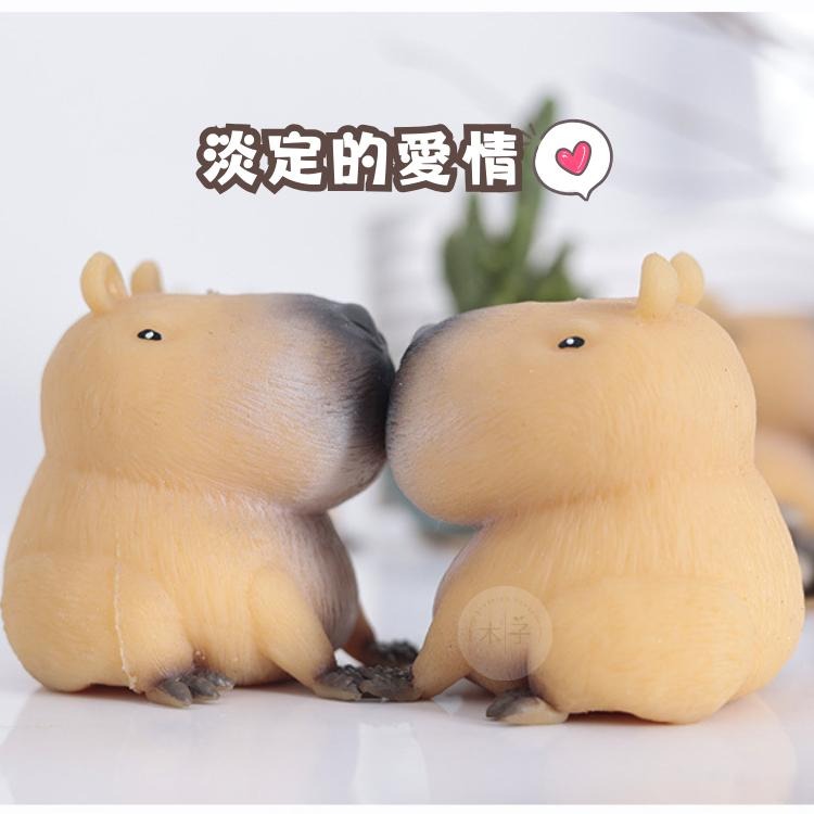 現貨｜解壓捏捏豚｜卡皮巴拉 捏捏樂 發洩紓壓 水豚君 解壓玩具 紓壓玩具 卡皮巴拉解壓玩具 木子購物屋 C016-細節圖5