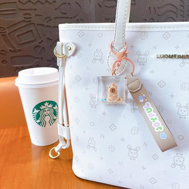 卡皮巴拉鑰匙圈 入油水豚君吊飾 卡皮巴拉吊飾 水豚鑰匙圈 水豚入油 鑰匙圈吊飾 卡皮巴拉入油吊飾 木子購物屋-細節圖4