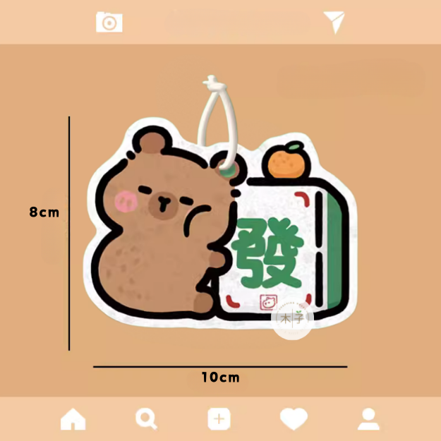 現貨｜木漿棉｜卡皮巴拉天然海綿 水豚君海綿 壓縮木漿棉 木漿洗碗棉 木漿棉海綿 洗碗海綿 去油海棉 木子購物屋-規格圖2