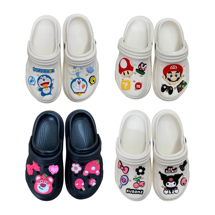 現貨｜EVA懶人鞋｜3cm/7cm 卡通洞洞鞋 趣味洞洞鞋 卡通懶人鞋 親子鞋 休閒鞋 休閒拖鞋 懶人拖鞋 木子購物屋-細節圖2