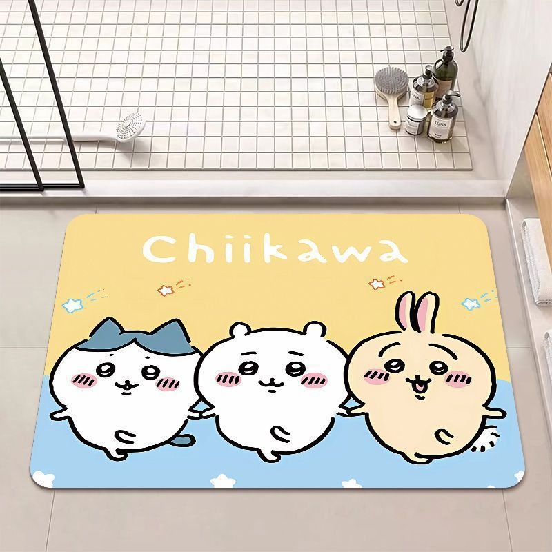 現貨｜吸水地墊｜Chiikawa 吉伊卡哇地墊 小八 烏薩奇 吉依卡哇地墊 地墊 浴室地墊 浴室踏墊 木子購物屋-規格圖5