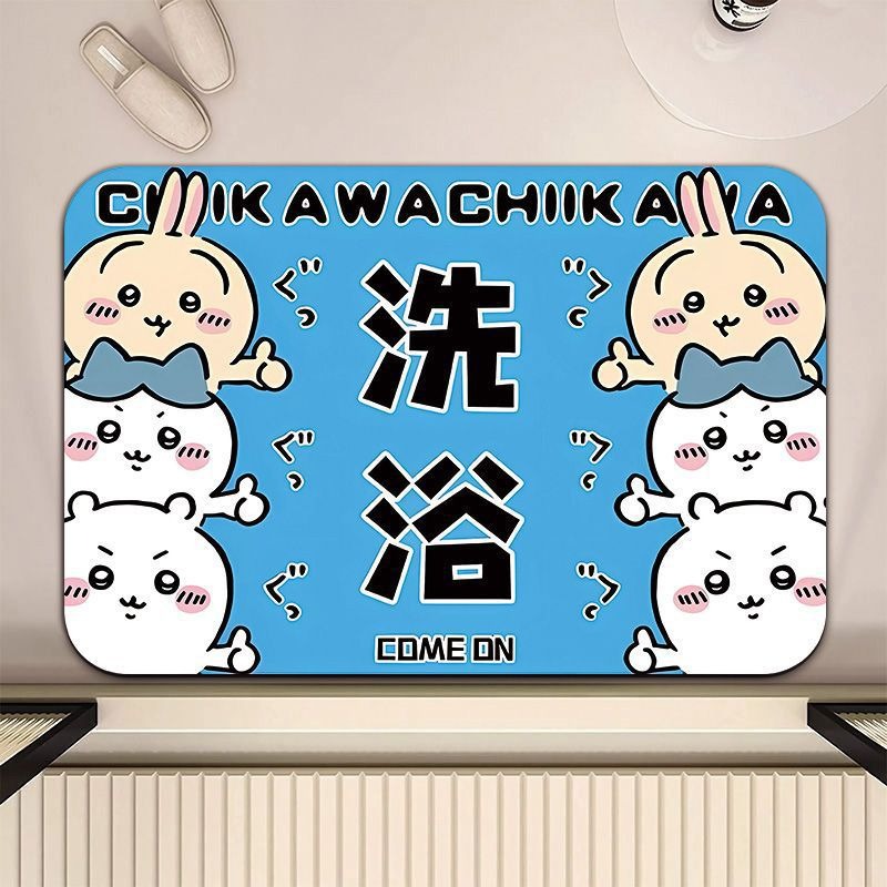 現貨｜吸水地墊｜Chiikawa 吉伊卡哇地墊 小八 烏薩奇 吉依卡哇地墊 地墊 浴室地墊 浴室踏墊 木子購物屋-規格圖5