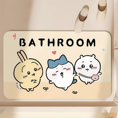 現貨｜吸水地墊｜Chiikawa 吉伊卡哇地墊 小八 烏薩奇 吉依卡哇地墊 地墊 浴室地墊 浴室踏墊 木子購物屋-規格圖5