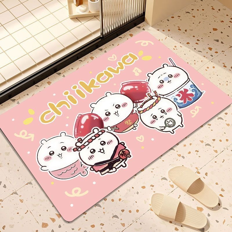 現貨｜吸水地墊｜Chiikawa 吉伊卡哇地墊 小八 烏薩奇 吉依卡哇地墊 地墊 浴室地墊 浴室踏墊 木子購物屋-規格圖5