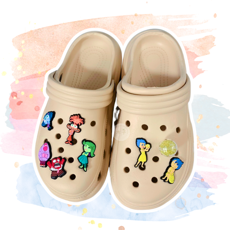 現貨｜DIY洞洞鞋鞋扣｜腦筋急轉彎 INSIDE OUT 洞洞鞋鞋扣 懶人鞋 拖鞋 鞋扣 樂樂 憂憂 怒怒 木子購物屋-細節圖4