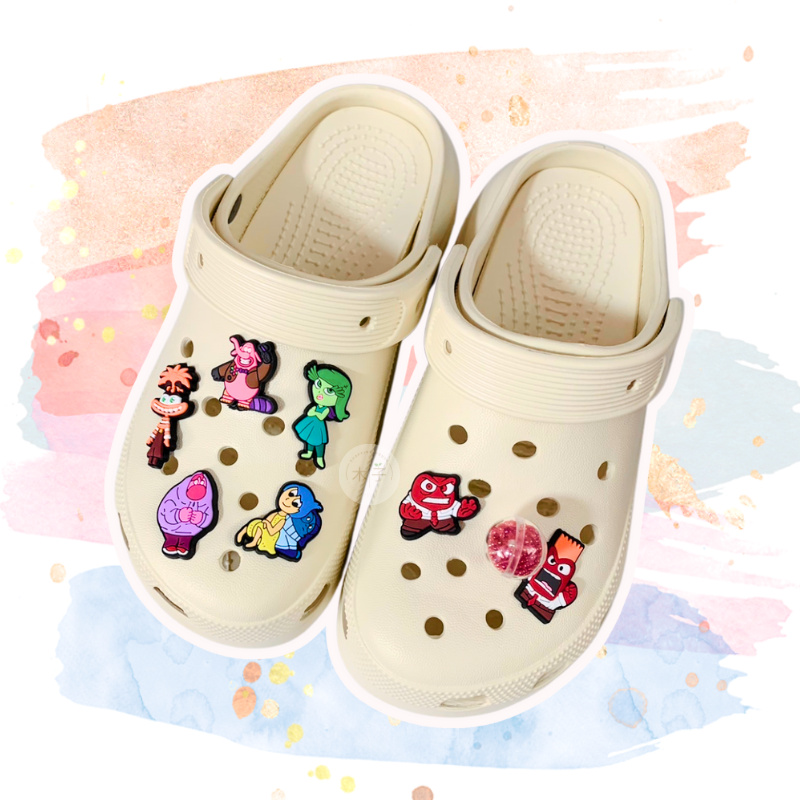 現貨｜DIY洞洞鞋鞋扣｜腦筋急轉彎 INSIDE OUT 洞洞鞋鞋扣 懶人鞋 拖鞋 鞋扣 樂樂 憂憂 怒怒 木子購物屋-細節圖5