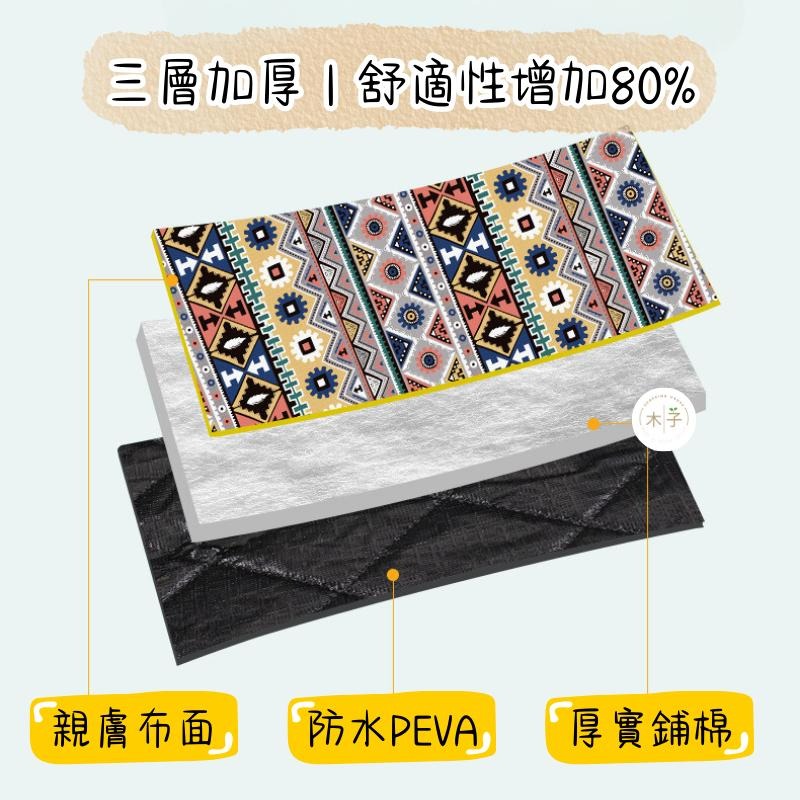 現貨｜PEVA三層野餐墊｜防水防潮野餐墊 可機洗 露營墊 帳逢墊 戶外野餐 登山露營必備 木子購物屋-細節圖4