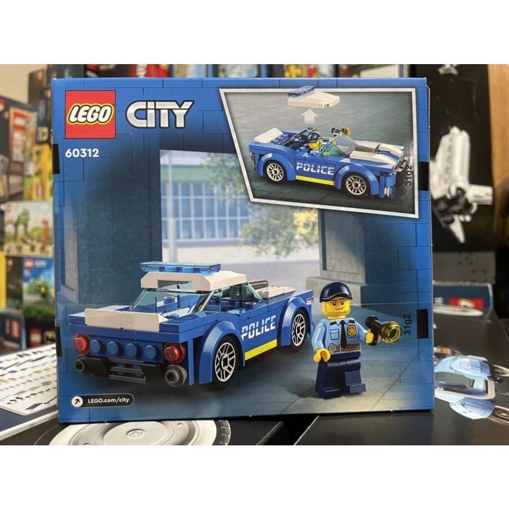 【椅比呀呀|高雄屏東】LEGO 樂高 60312 City系列 城市警車 Police Car-細節圖2