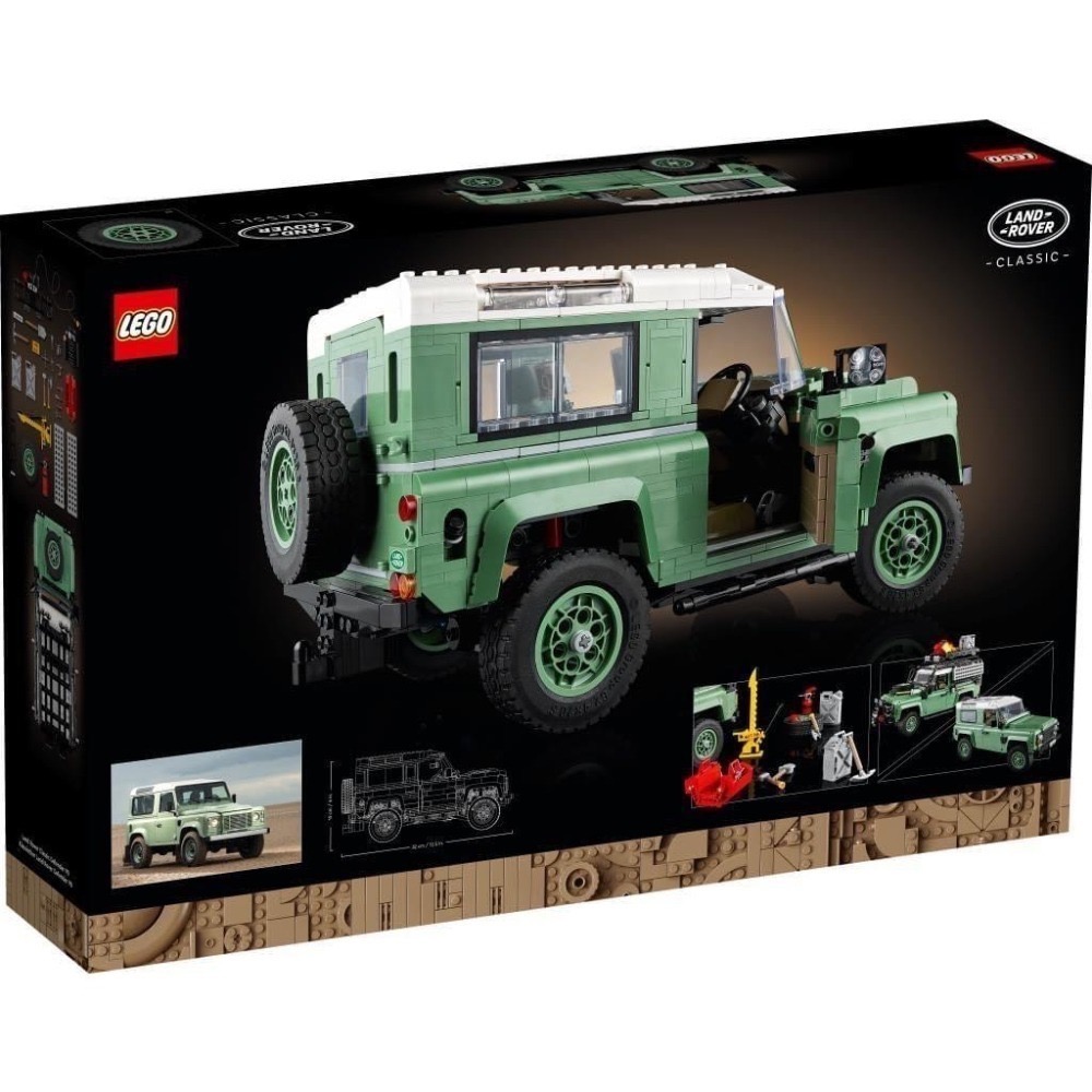 【椅比呀呀|高雄屏東】LEGO 樂高 10317 Land Rover Classic Defender 90-細節圖4