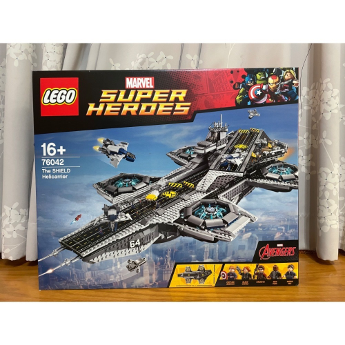 【椅比呀呀|高雄屏東】LEGO 樂高 76042 MARVEL系列 神盾局空中航空母艦總部 復仇者聯盟 絕版