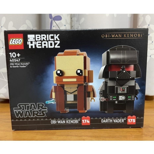 【椅比呀呀|高雄屏東】LEGO 樂高 40547 大頭系列 歐比王肯諾比與達斯維達 Obi-Wan &amp; Vader
