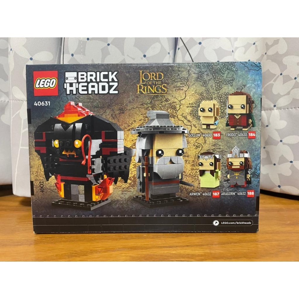 【椅比呀呀|高雄屏東】LEGO 樂高 40631 大頭系列BrickHeadz 灰袍甘道夫與炎魔-細節圖2