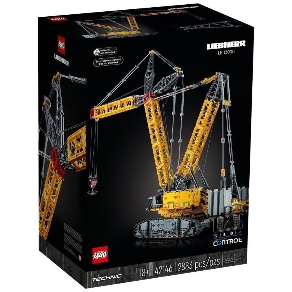 【椅比呀呀|高屏14700】LEGO 樂高 42146 科技系列 Liebherr 履帶式起重機 LR 13000-細節圖3