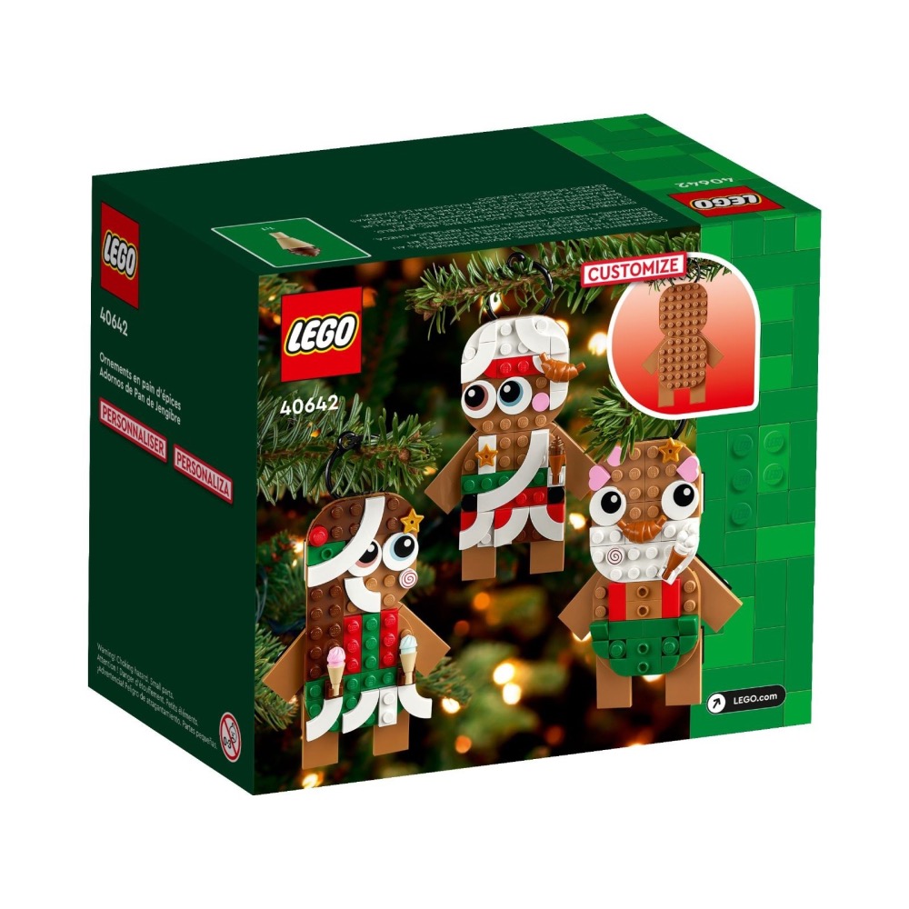 【椅比呀呀|高雄屏東】LEGO 樂高 40642 聖誕系列 薑餅飾品 Gingerbread Ornaments-細節圖2