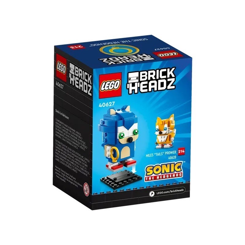 【椅比呀呀|高雄屏東】LEGO 樂高 40627 大頭系列 音速小子 刺蝟索尼克 Sonic the Hedgehog-細節圖2