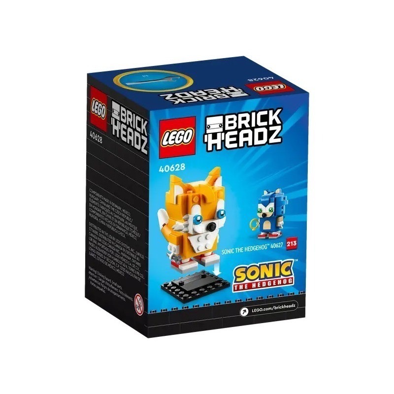 【椅比呀呀|高雄屏東】LEGO 樂高 40628 大頭系列 音速小子 狐狸塔爾斯 Miles Tails Prower-細節圖2