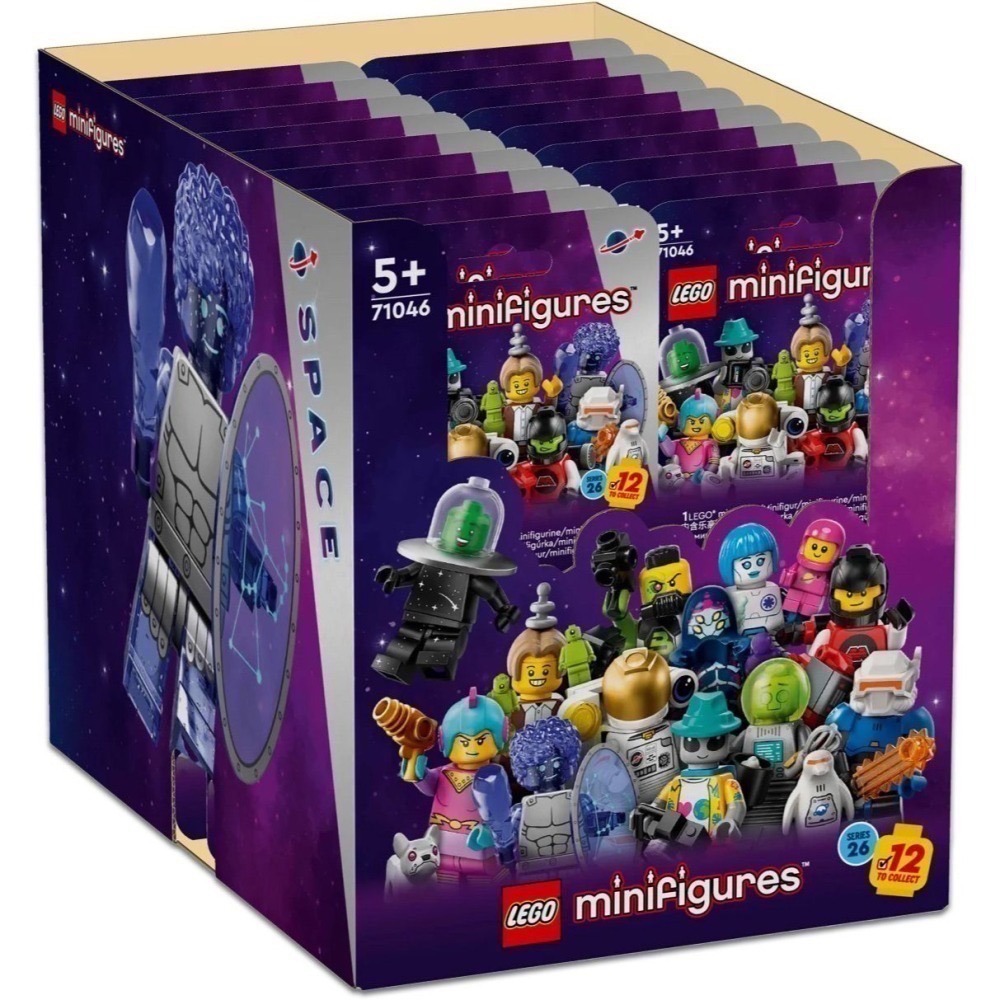 【椅比呀呀|高雄屏東】LEGO 樂高 71046 第26代人偶包 太空主題 Minifigures Series 26-細節圖4