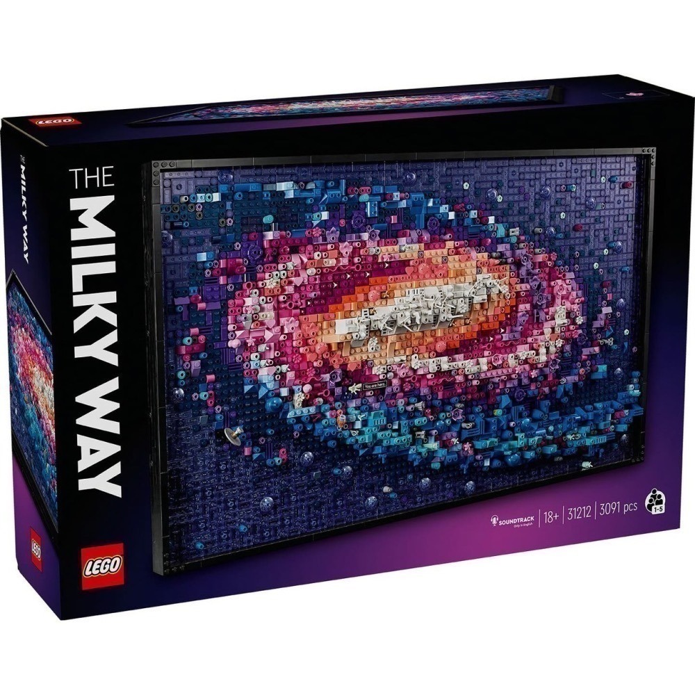 【椅比呀呀|高雄屏東】LEGO 樂高 31212 ART系列 銀河系 The Milky Way Galaxy-細節圖3