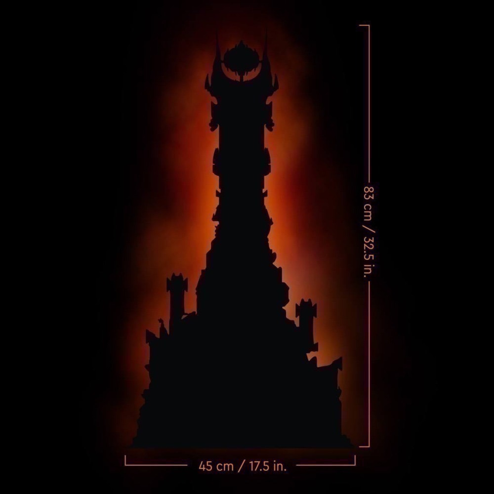 【椅比呀呀|高屏10200】LEGO 樂高 10333 魔戒系列 黑塔巴拉多 黑暗塔 索倫之眼 Barad-Dur-細節圖11