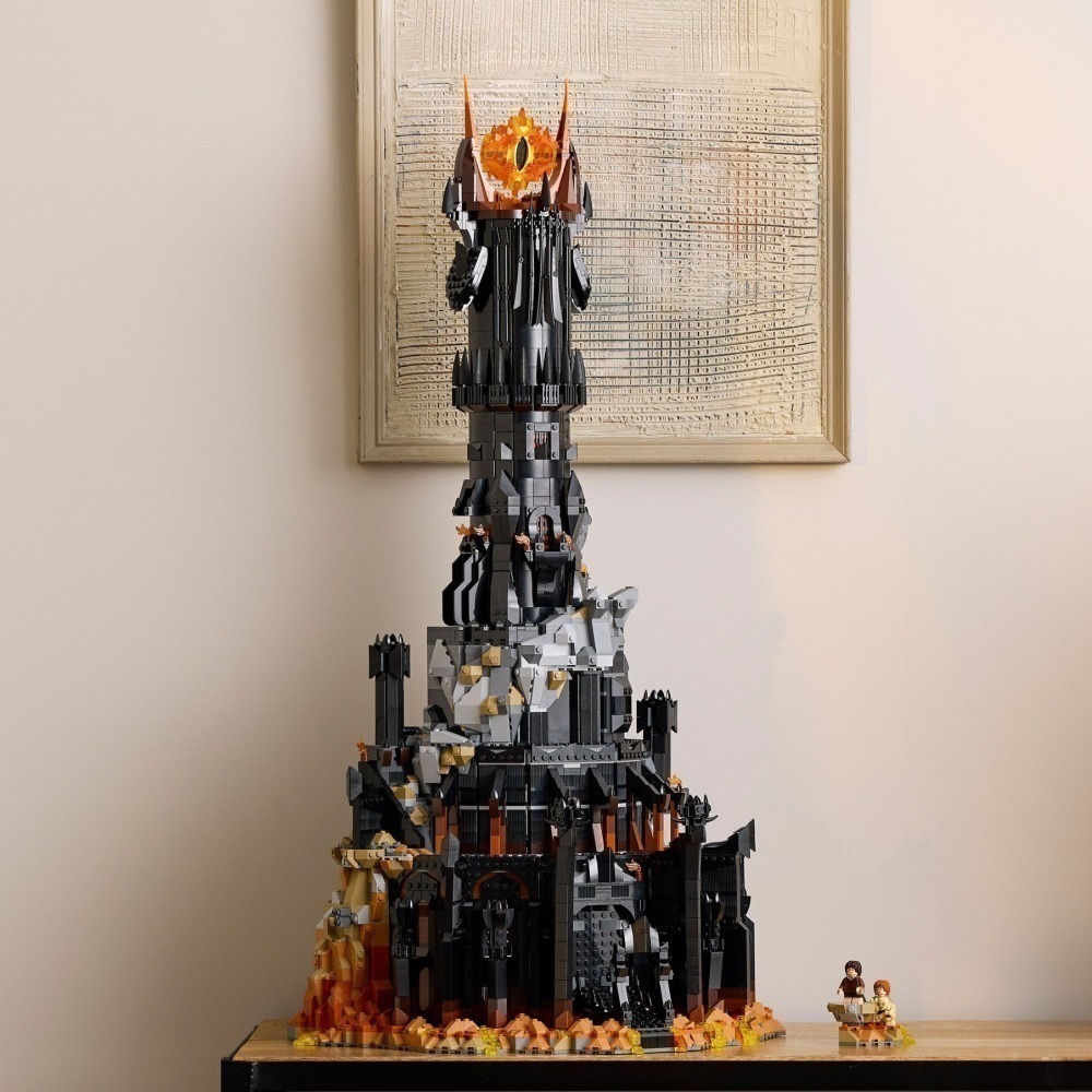 【椅比呀呀|高雄屏東】LEGO 樂高 10333 魔戒系列 黑塔巴拉多 黑暗塔 索倫之眼 Barad-Dur-細節圖5