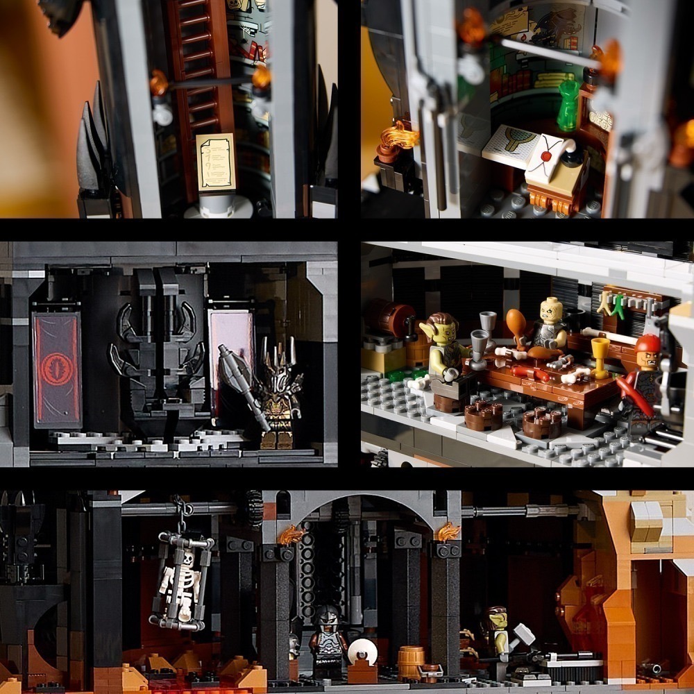 【椅比呀呀|高雄屏東】LEGO 樂高 10333 魔戒系列 黑塔巴拉多 黑暗塔 索倫之眼 Barad-Dur-細節圖8