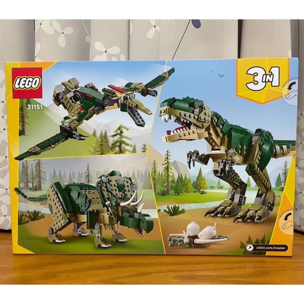 【椅比呀呀|高雄屏東】LEGO 樂高 31151 創意百變3合1系列 暴龍 Creator 3-in-1 T. rex-細節圖2