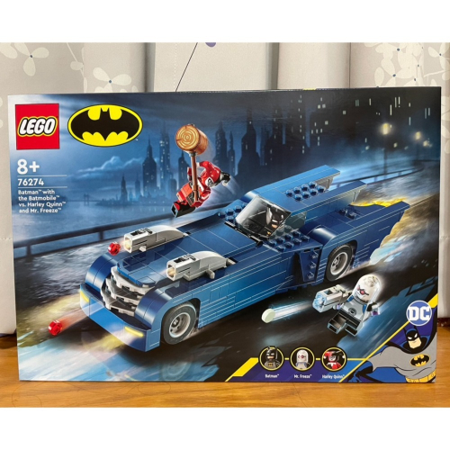 【椅比呀呀|高雄屏東】LEGO 樂高 76274 DC系列 蝙蝠俠駕駛蝙蝠車決戰小丑女和急凍人 Batman
