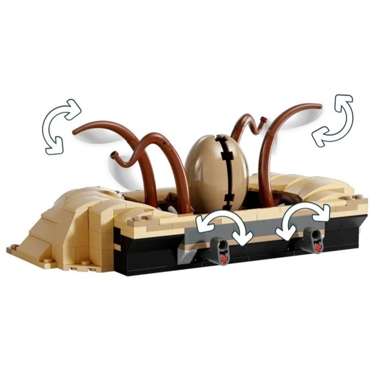 【椅比呀呀|高雄屏東】LEGO 樂高 75396 星際大戰 荒野小艇與沙獺穴 尼納柏 Nien Nunb-細節圖4