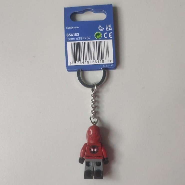 【椅比呀呀|高雄屏東】LEGO 樂高 854153 邁爾斯莫拉雷斯鑰匙圈 Miles Morales Key Chain-細節圖2