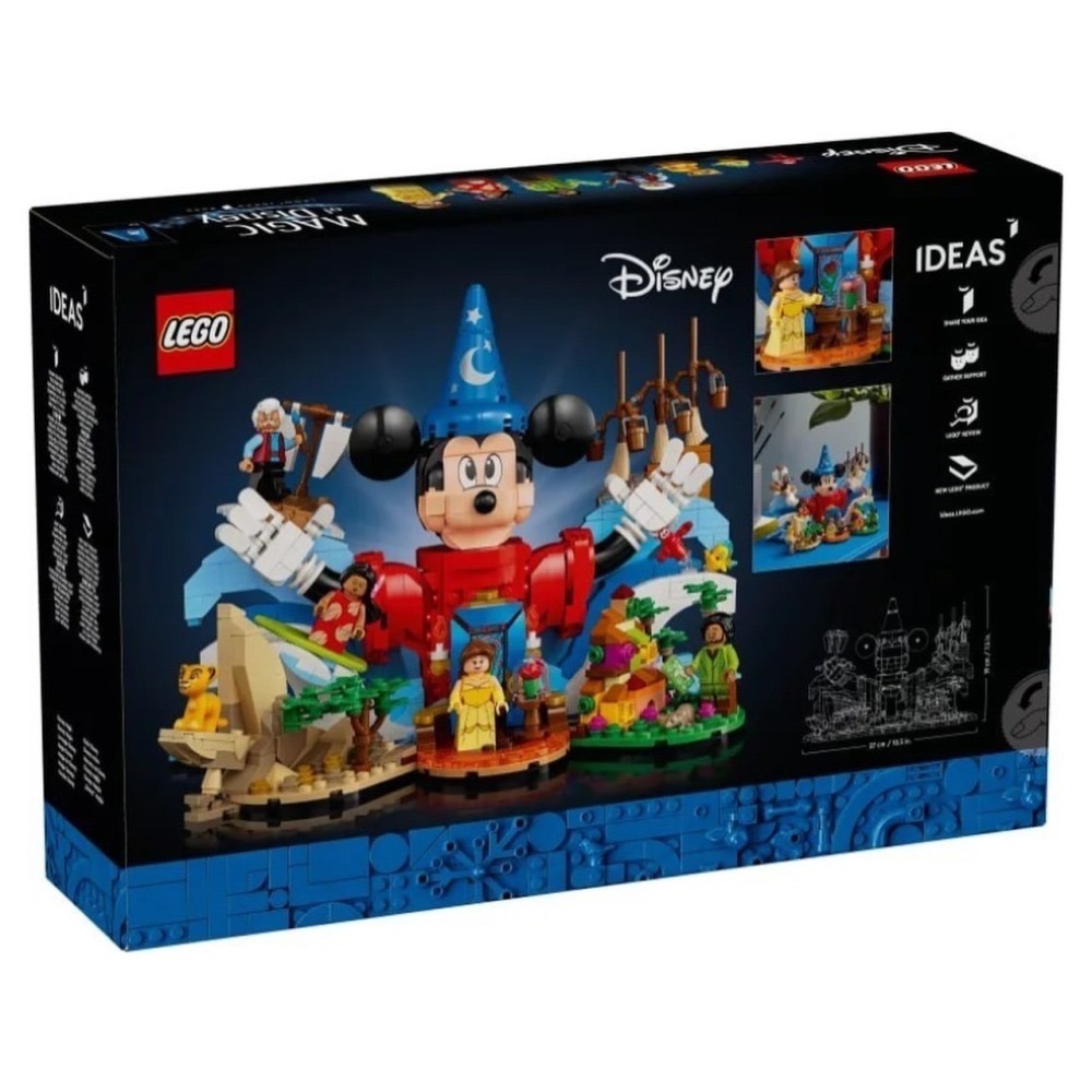 【椅比呀呀|10月到貨】LEGO 樂高 21352 IDEAS 迪士尼魔法 Magic of Disney-細節圖2