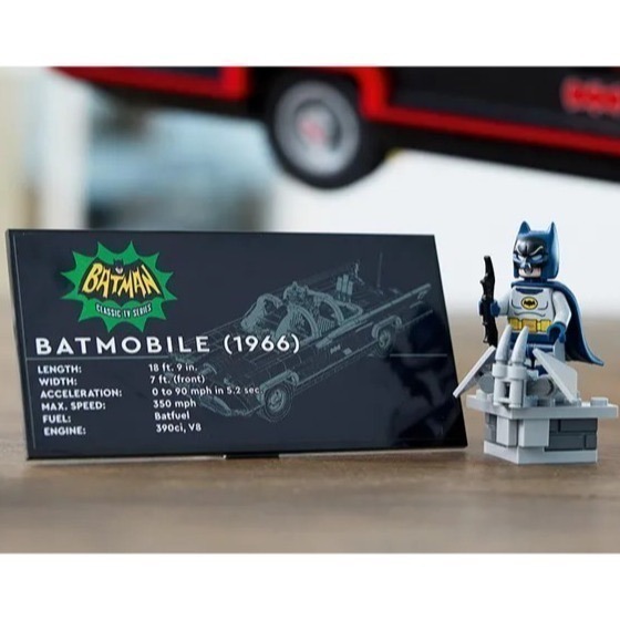 【椅比呀呀|10月到貨】LEGO 樂高 76328 蝙蝠俠經典電視影集 蝙蝠車 Batman Batmobile-細節圖5