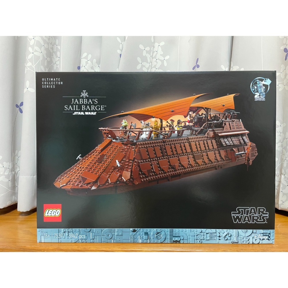 【椅比呀呀|高雄屏東】LEGO 樂高 75397 星戰UCS系列 賈霸的帆蓬船 Jabba＇s Sail Barge-規格圖9