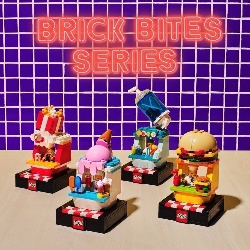 【椅比呀呀】LEGO 樂高 2024 BRICKTOBER 歡樂食刻 美味漢堡攤 繽紛冰淇淋攤 香脆爆米花攤 珍珠奶茶攤-細節圖2