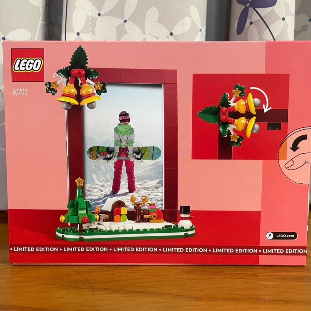 【椅比呀呀|高雄屏東】LEGO 樂高 40702 耶誕相框 Christmas Picture Frame-細節圖2