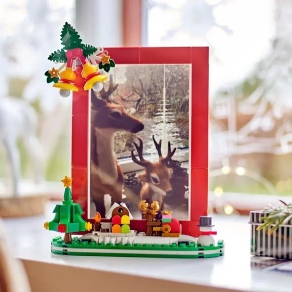 【椅比呀呀|高雄屏東】LEGO 樂高 40702 耶誕相框 Christmas Picture Frame-細節圖4