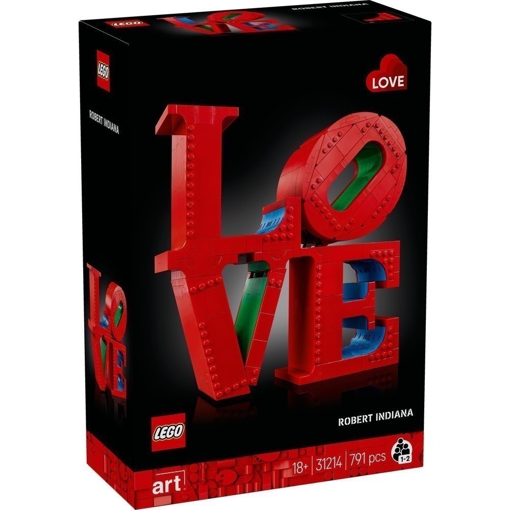 【椅比呀呀|高雄屏東】LEGO 樂高 31214 ART系列 LOVE Robert Indiana 普普藝術 雕塑-細節圖3
